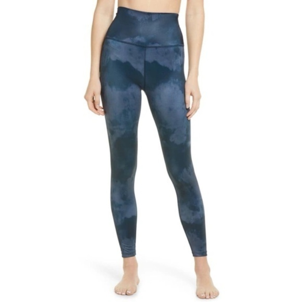 Beyond Yoga Lux High Waisted 7/8 Yoga Leggings Blue Tie Dye Womens Size XS